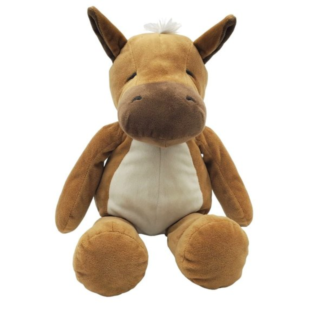 The Manhattan Toy Company Sleepy Eyes‎ Hugo Horse Brown 15" Plush Stuffed Animal